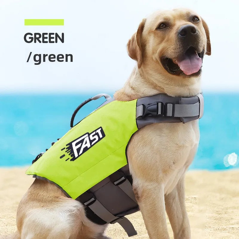 Dog Swimming Life Vest Safety Jacket Reflective Adjustable