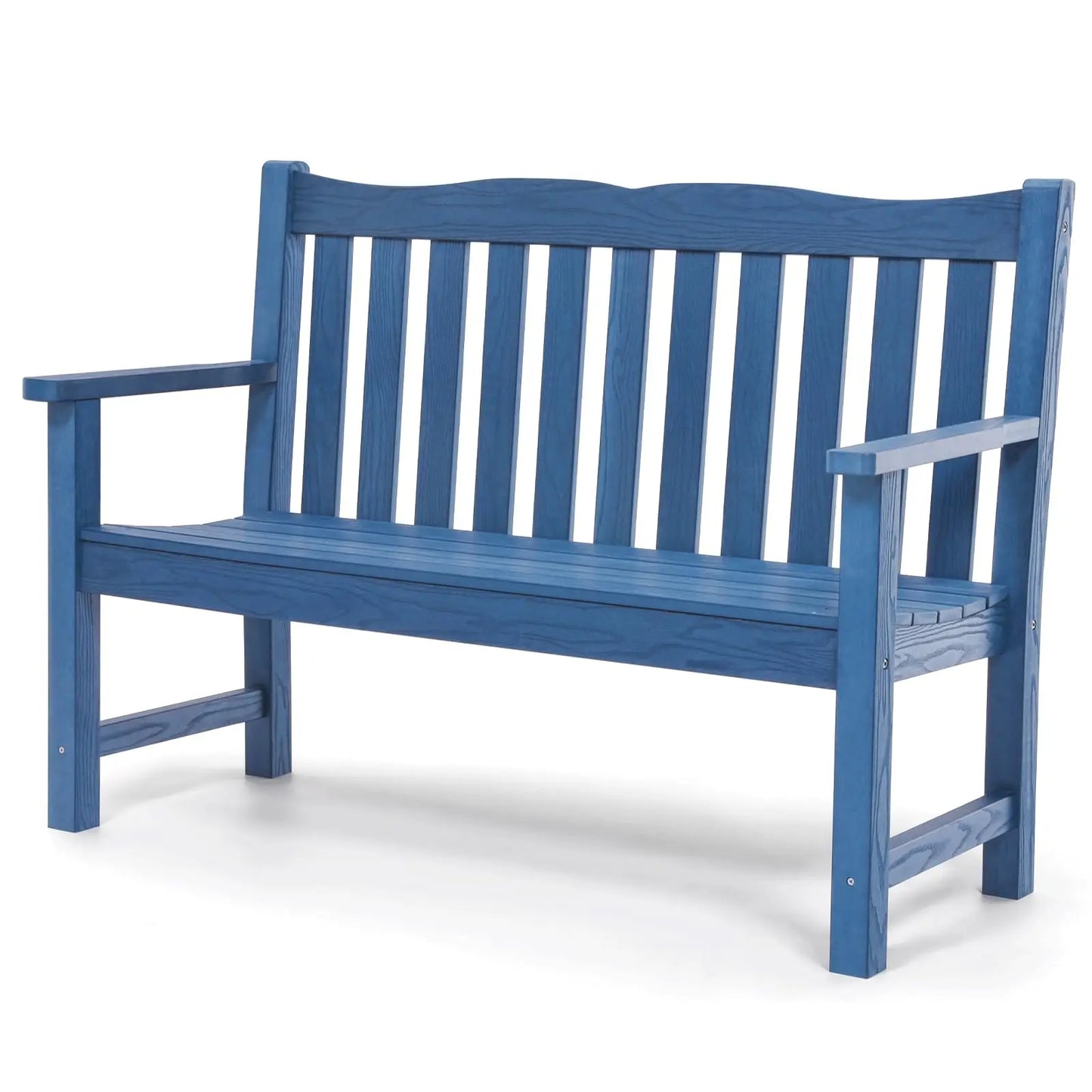 YTYIN All Weather Outdoor Bench 2 Person Poly Lumber 800lb