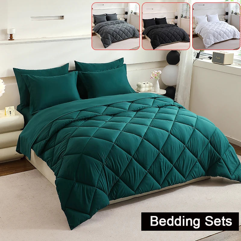 easYumCN 7 Piece Bedding Set With Comforter And Sheets