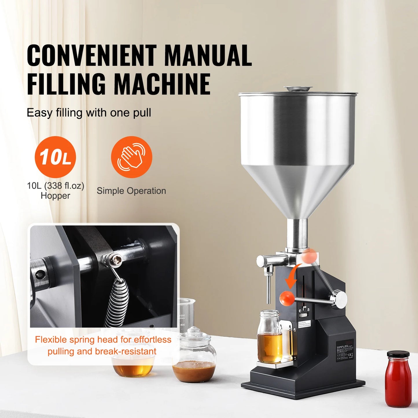VEVOR A03 Manual Liquid Filling Machine For Bottles