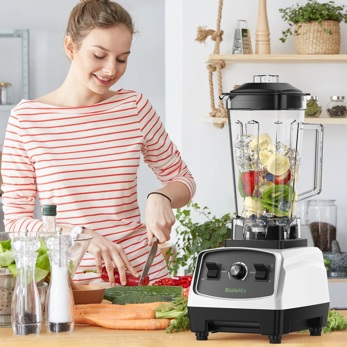 Biolomix BPA Free 3HP Blender Juicer Heavy Duty Food Processor