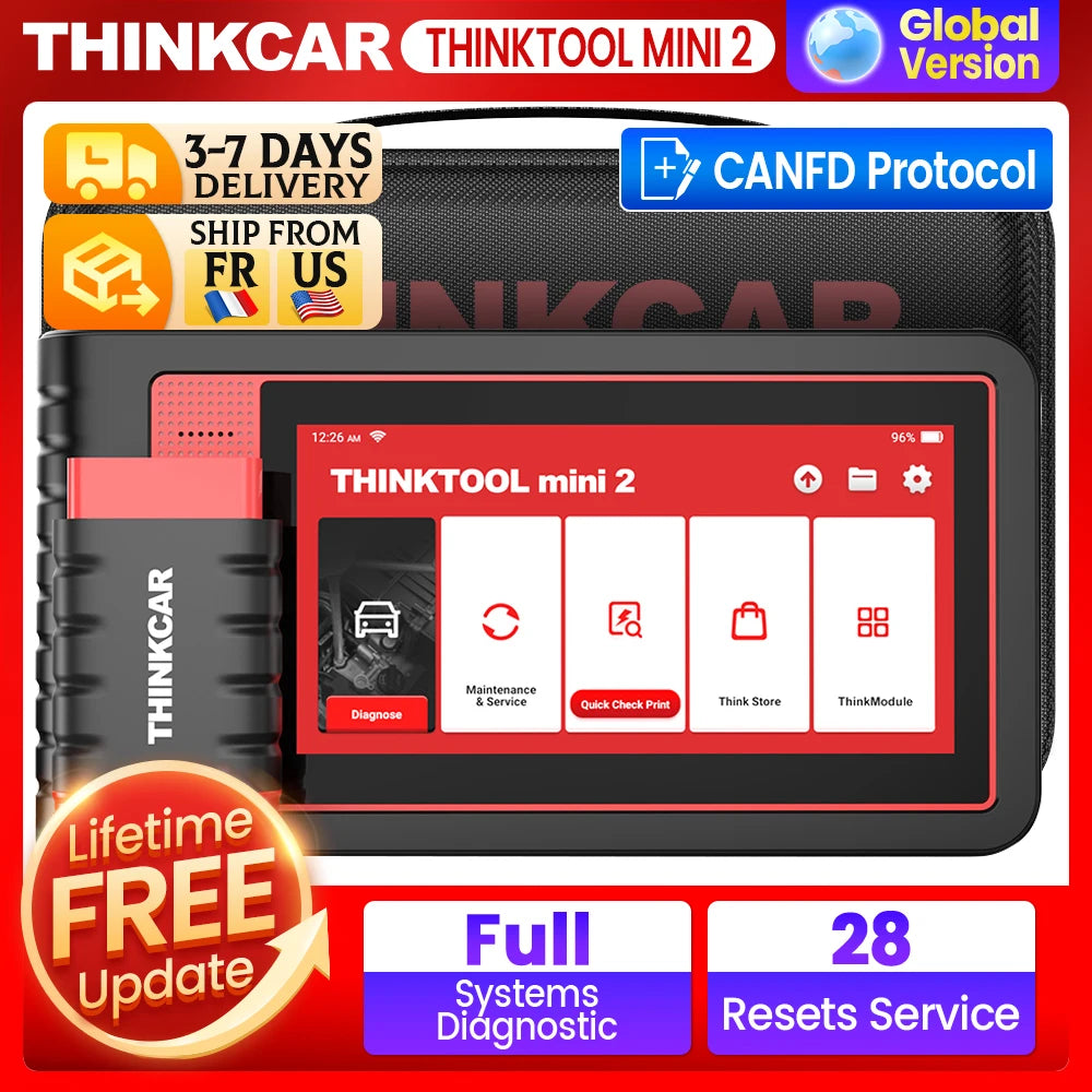 Thinkcar Thinktool Mini 2 CANFD Car Diagnostic Tool OBD2 Scanner