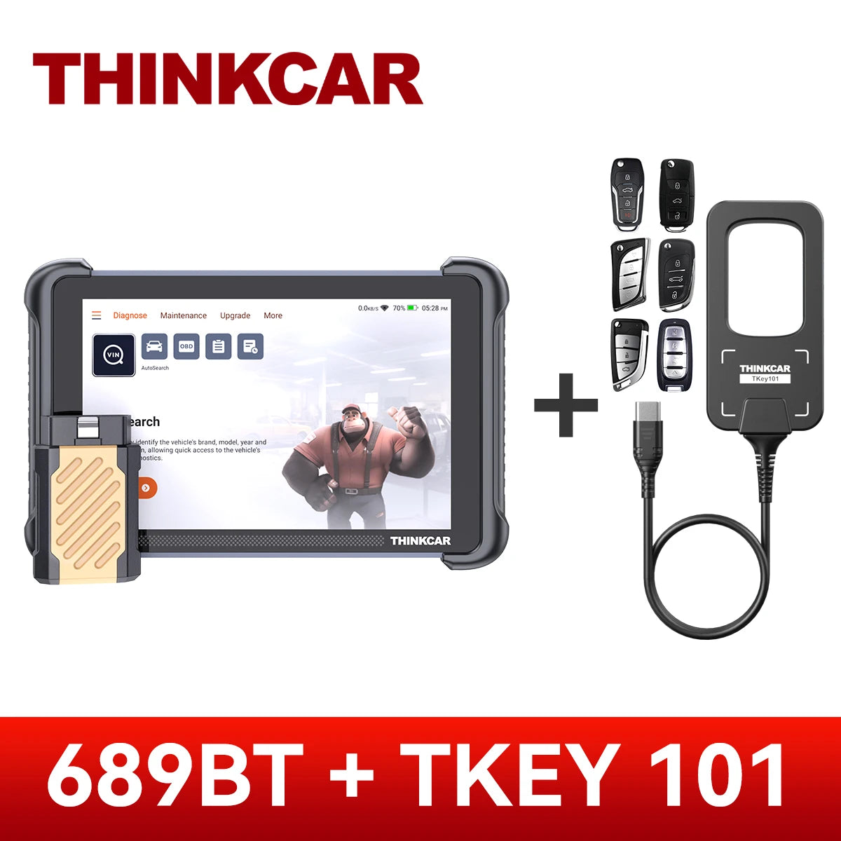 Thinkcar Thinkscan 689BT Key Programming Diagnostic OBD2 CANFD DOIP