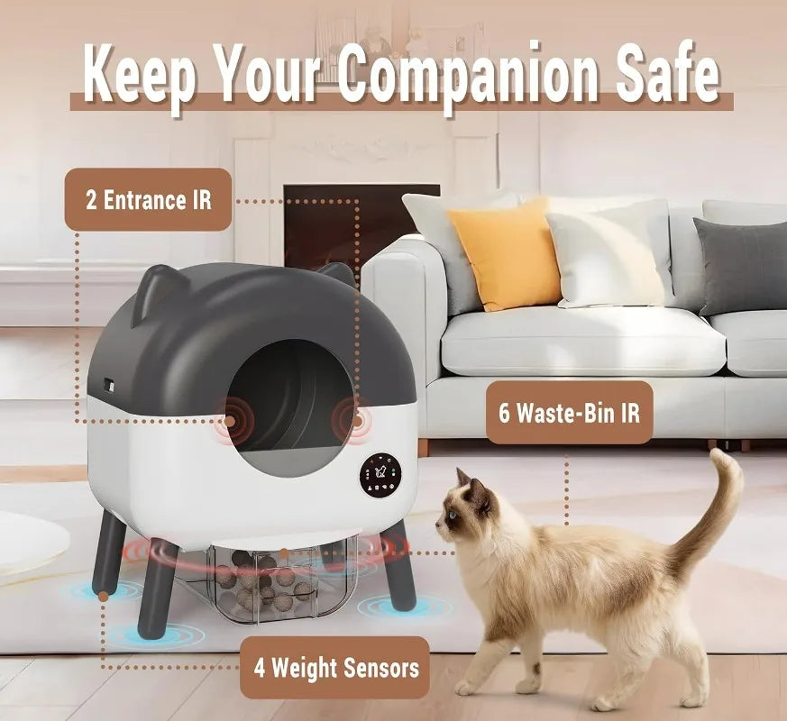 MeowWhimsy Automatic Self Cleaning Litter Box S7 For Cats