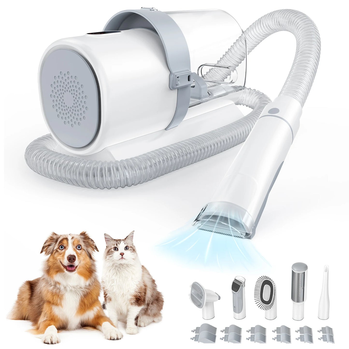 Pet Grooming Vacuum Kit With Cordless Clippers And 3 Modes