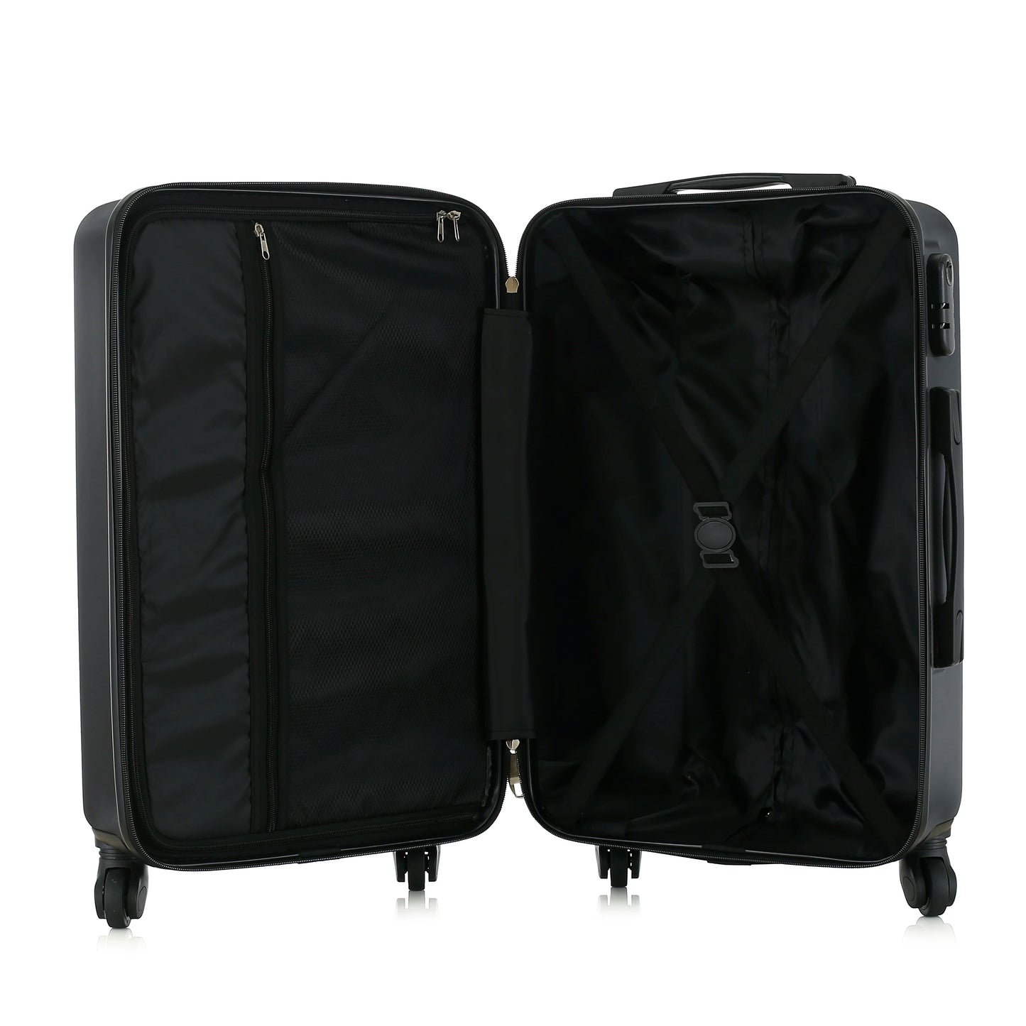NONECN ABS Hardside 4-Piece Spinner Luggage Set With 3-Digit Lock
