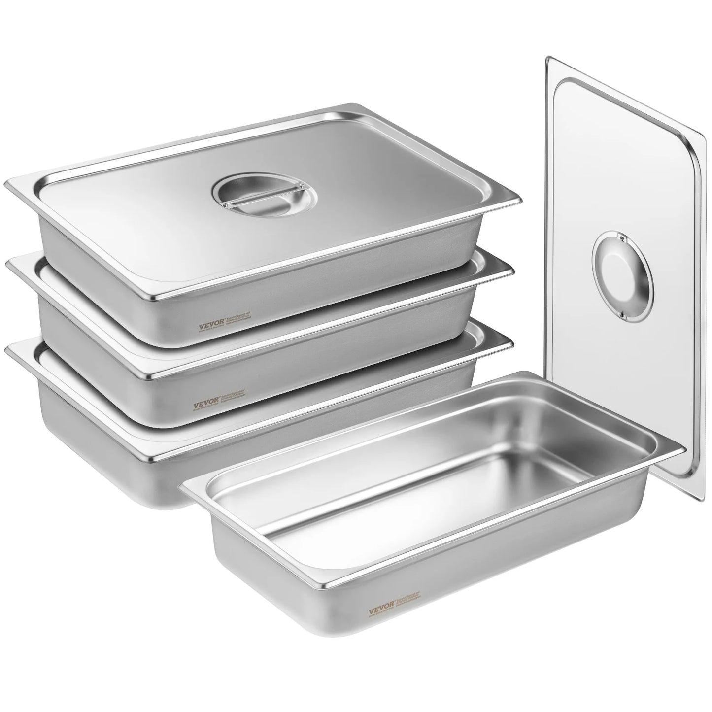 Succebuy Anti-Jam Steam Pan With Lid Stainless Steel