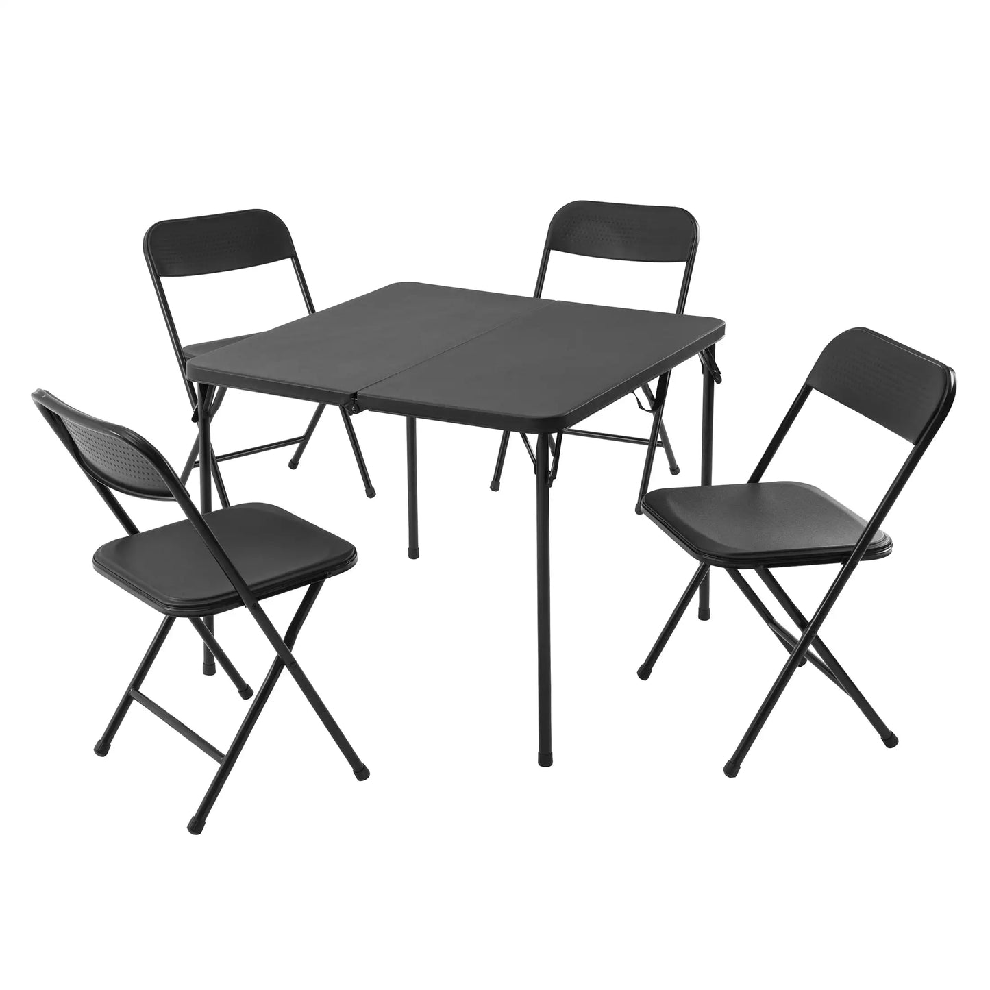 XMSJ Five Piece Resin Folding Table And Chairs Set Home