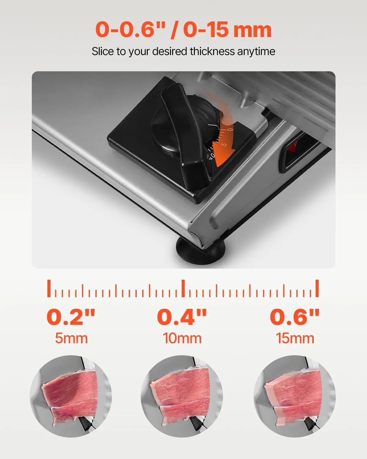 Electric Deli Food Slicer ETL Certified For Home Use