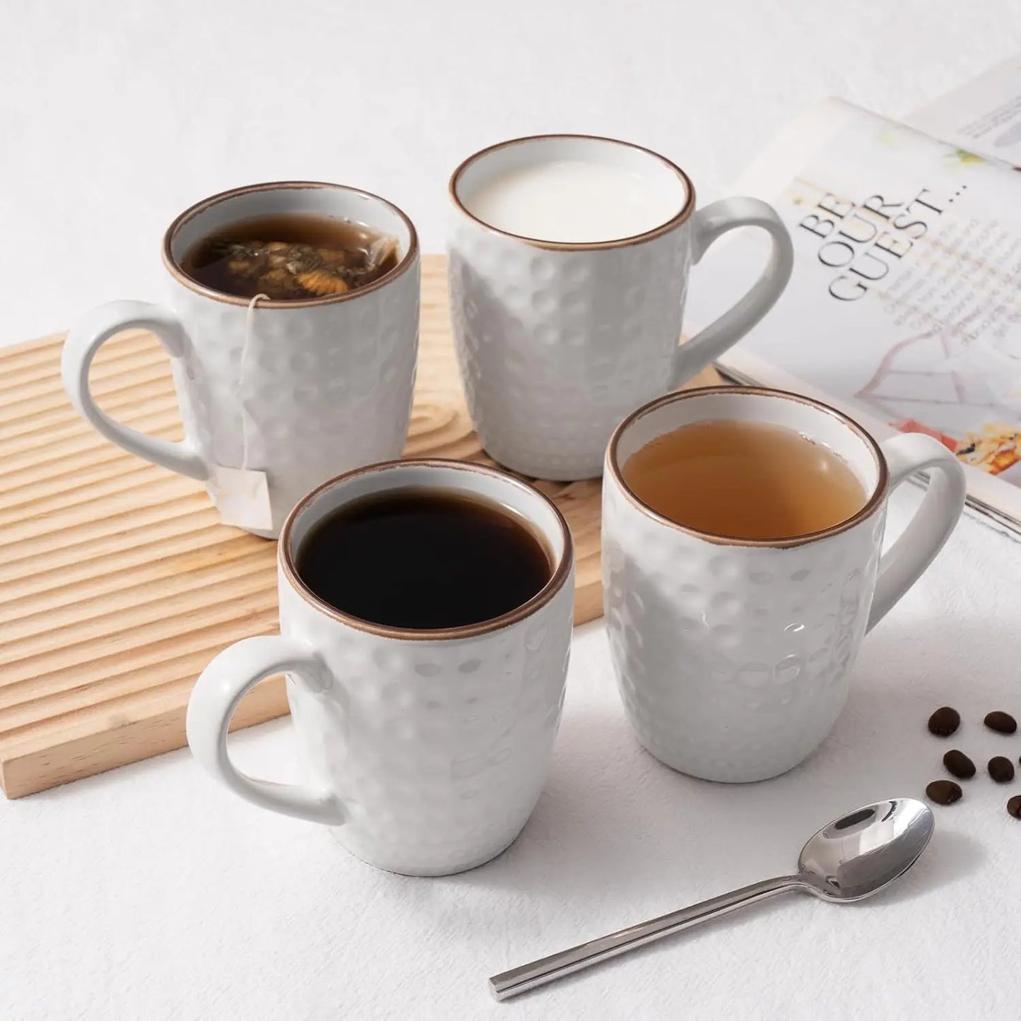 Six Piece Coffee Mug Set Microwave And Dishwasher Safe
