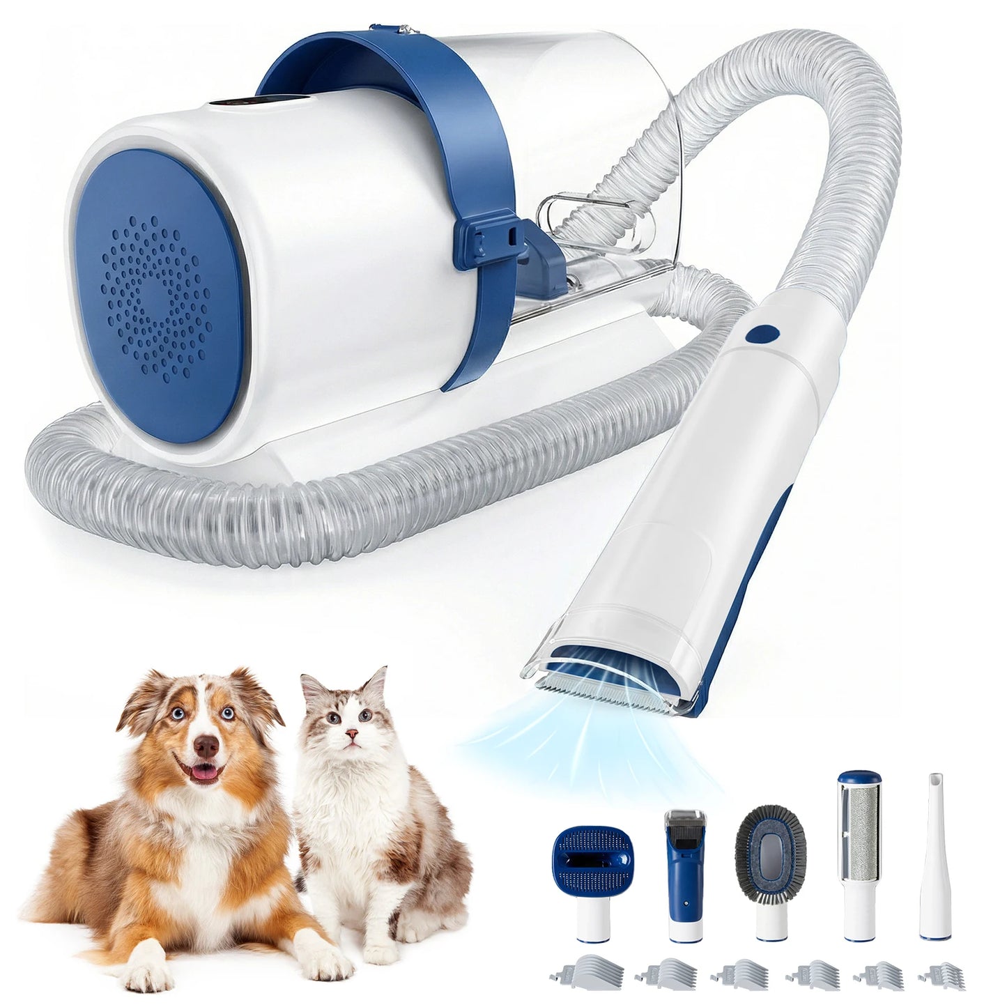 Pet Grooming Vacuum Kit With Cordless Clippers And 3 Modes