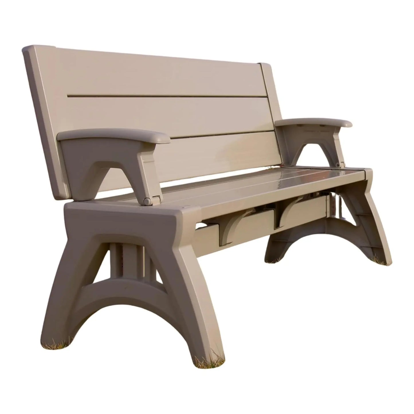 YTYIN Convert a Bench 2 In 1 Outdoor Bench and Picnic Table