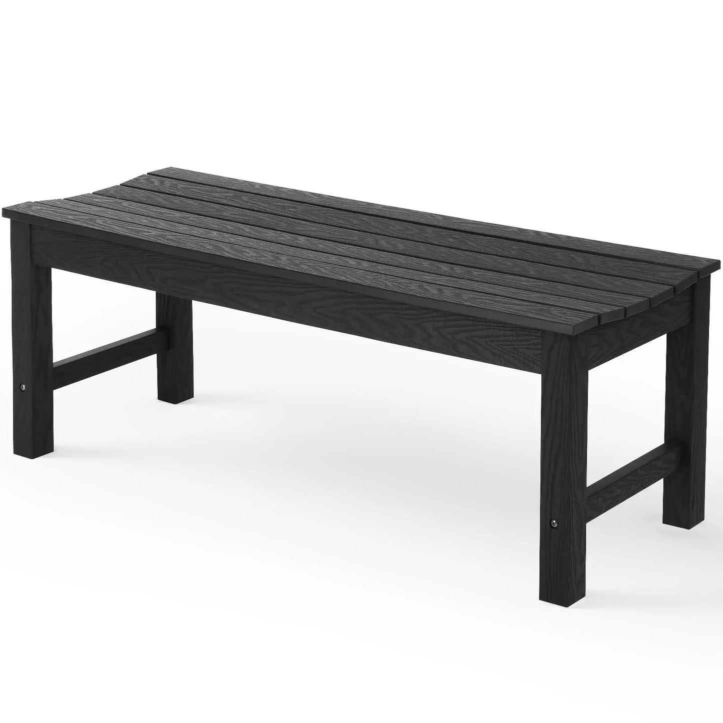 YTYIN All Weather Outdoor Bench 2 Person Poly Lumber 800lb