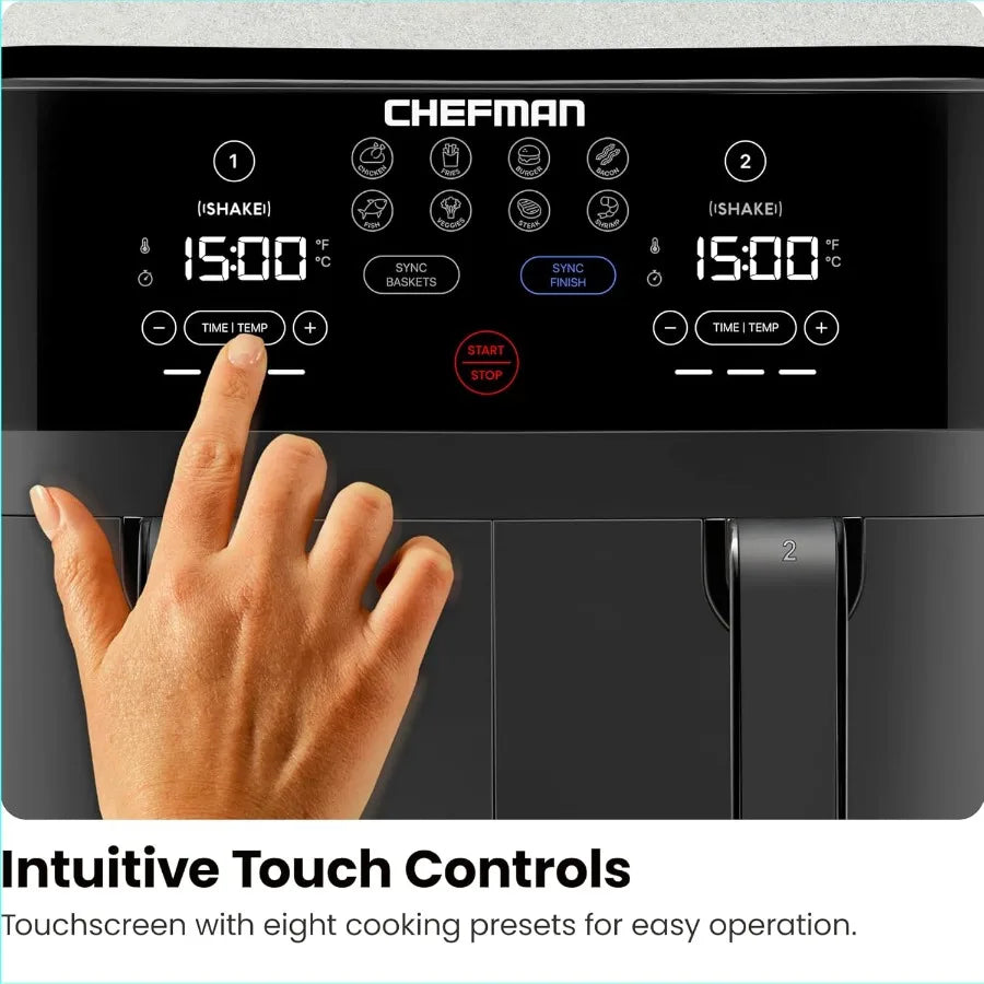 LISM TurboFry Touch Dual Air Fryer With Dual Baskets
