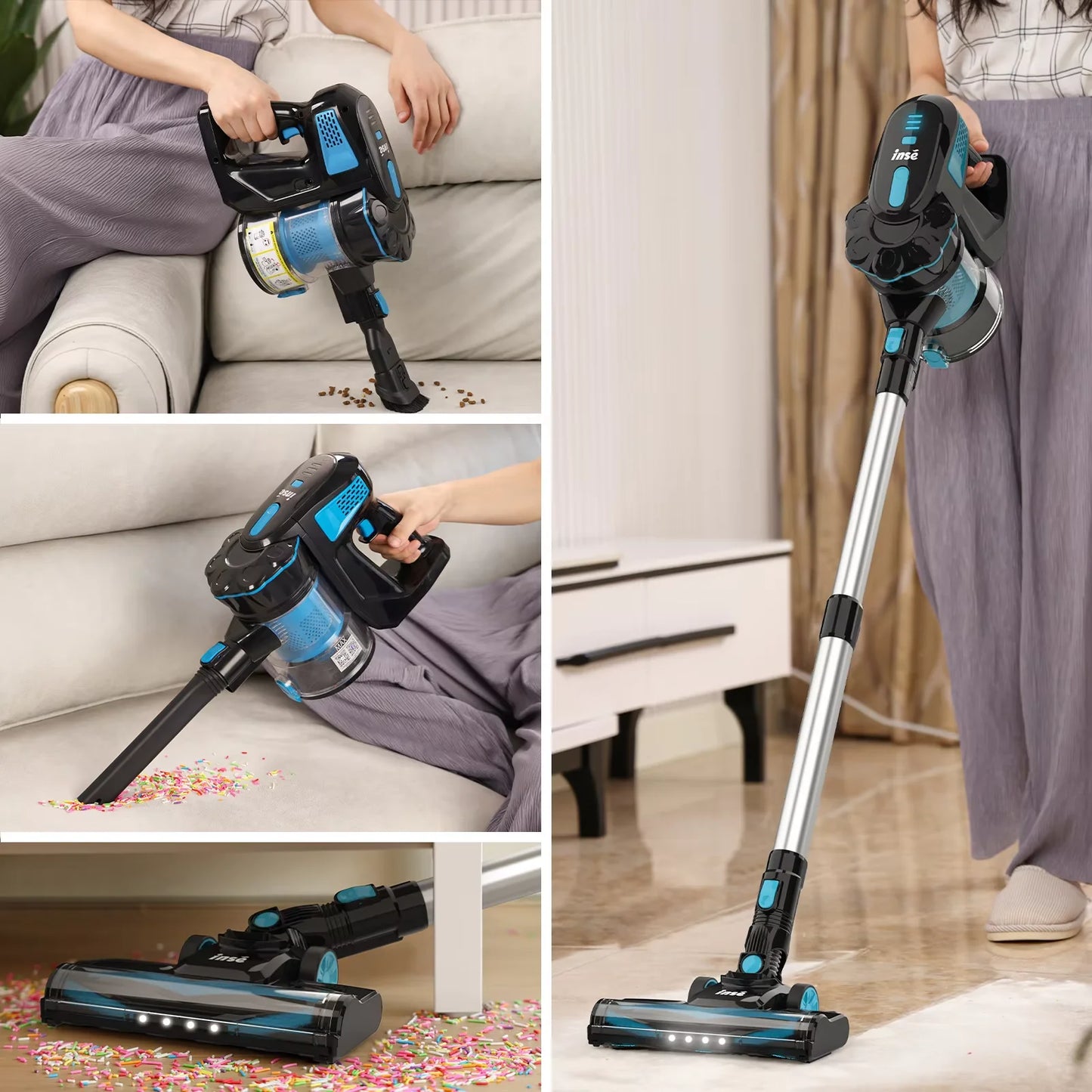 INSE V770 Cordless Handheld Vacuum Cleaner 6 in 1 20KPa