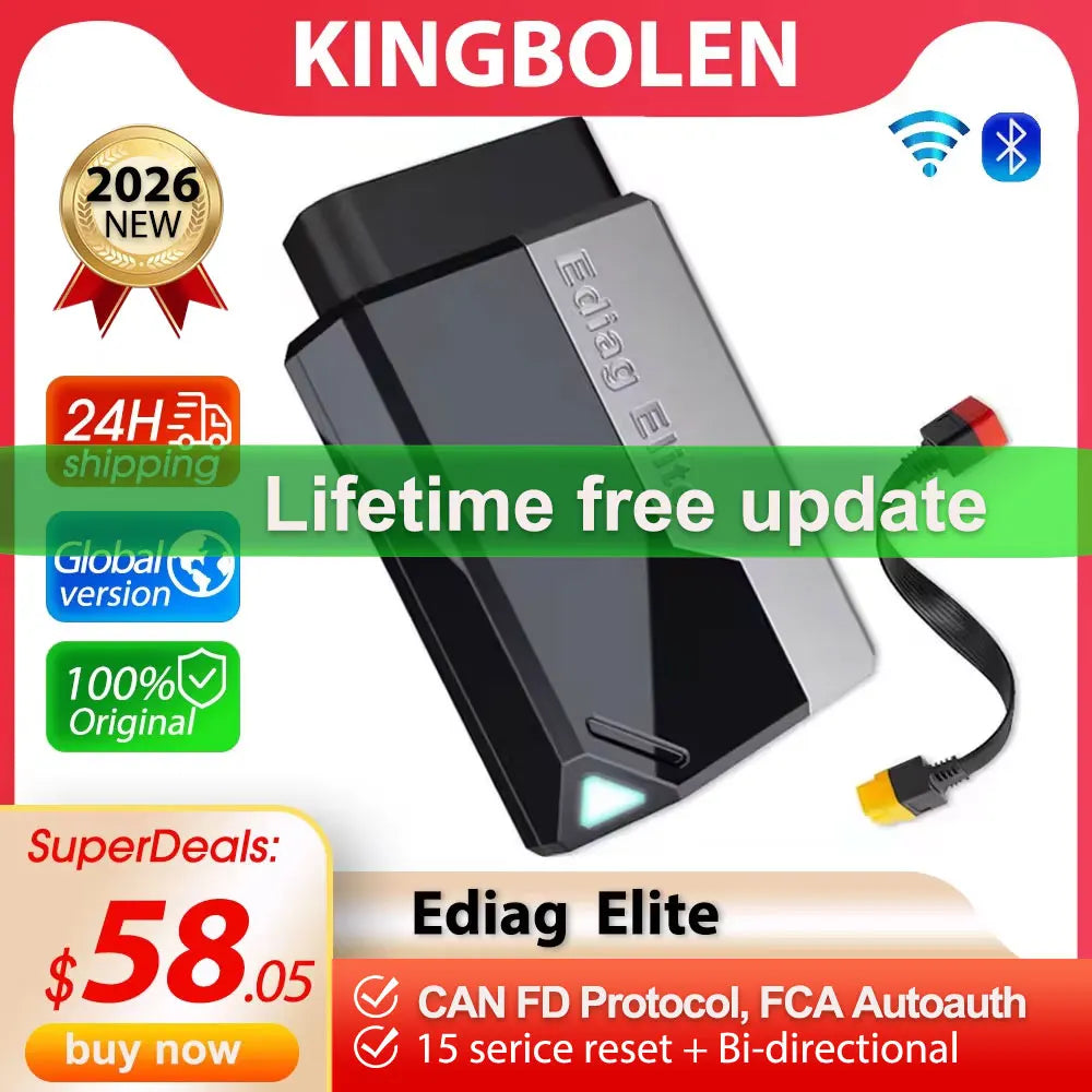 Na Kingbolen Ediag Elite Bi-Directional Scanner with Lifetime Updates