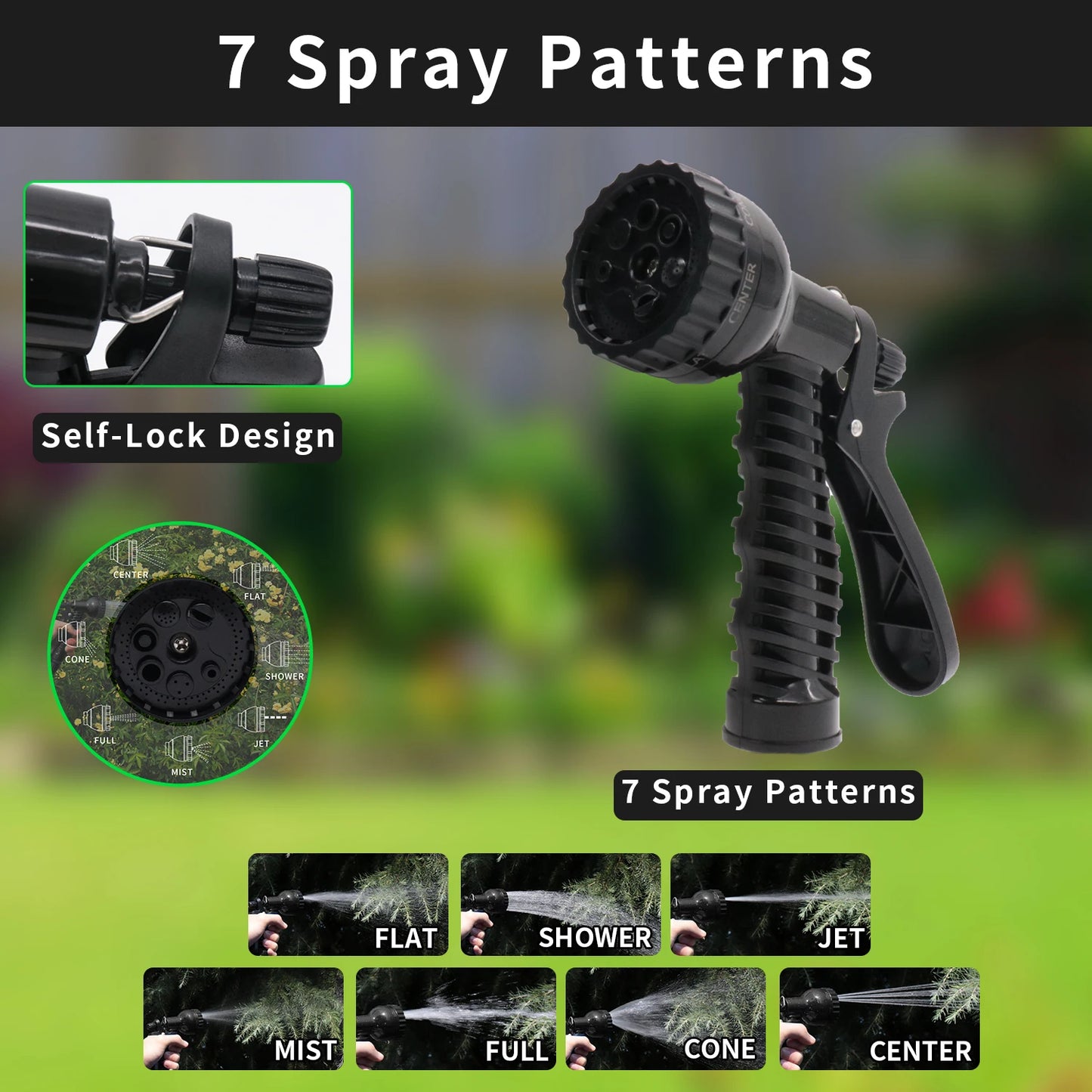 GardenJoy Expandable Water Hose For Garden And Car Wash