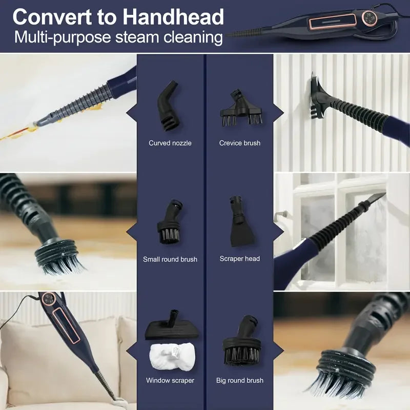 Devoac VM6 Scrubbing Steam Mop 1300W Power For Hardwood Floors