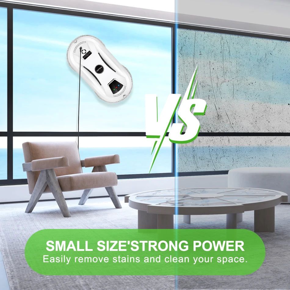 PuRuiKai AI Window Cleaning Robot Streak-Free For Windows Tiles