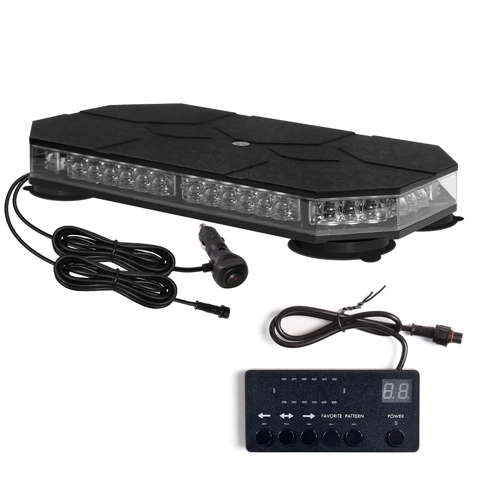 VGETTING LED Car Roof Top Strobe Lights Emergency Warning Beacon Magnetic Mount
