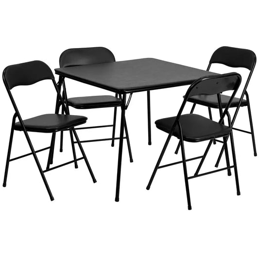 XMSJ Madison Folding Card Table And Chairs Set Portable Furniture