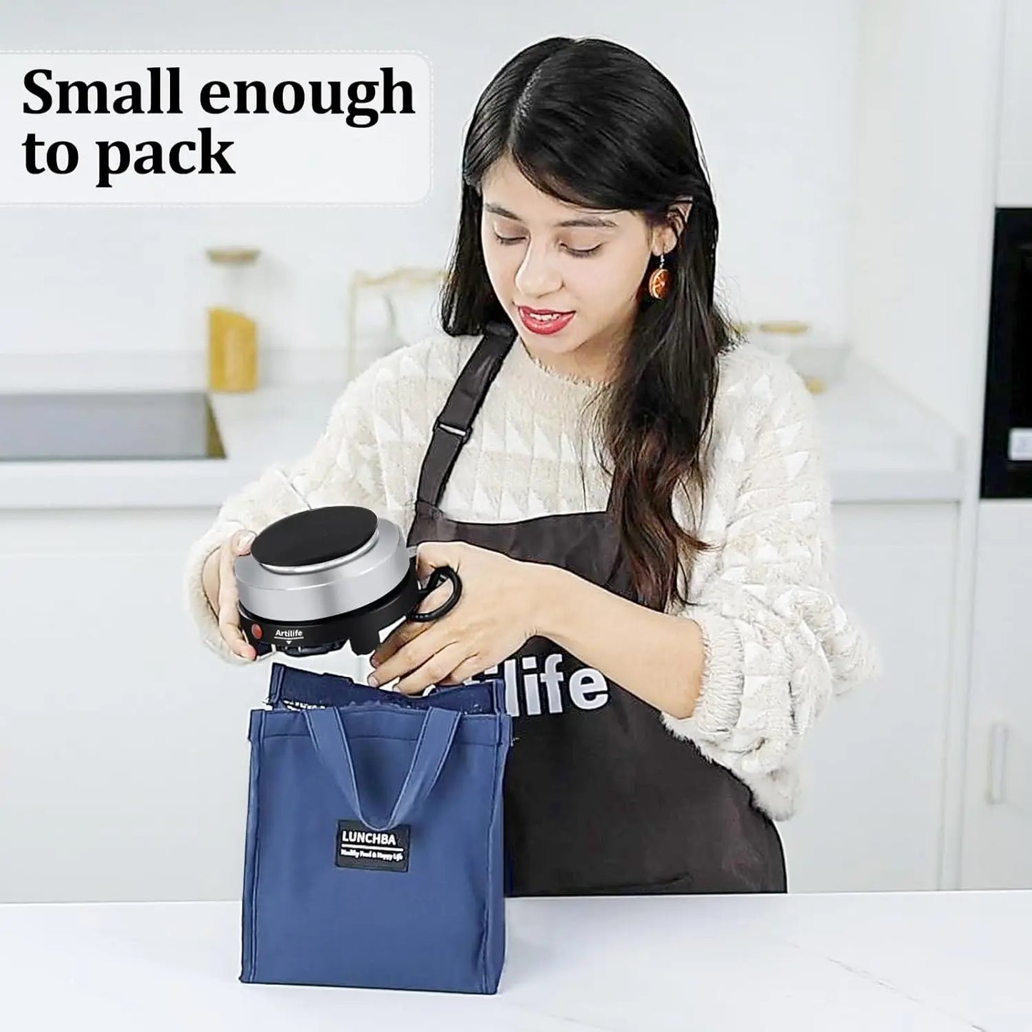 500W Mini Hot Plate Portable Electric Stove Cooktop Moka Pot