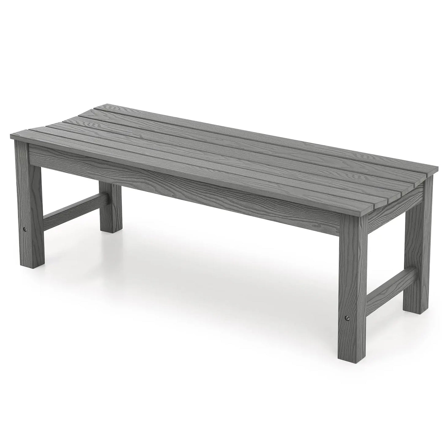YTYIN All Weather Outdoor Bench 2 Person Poly Lumber 800lb