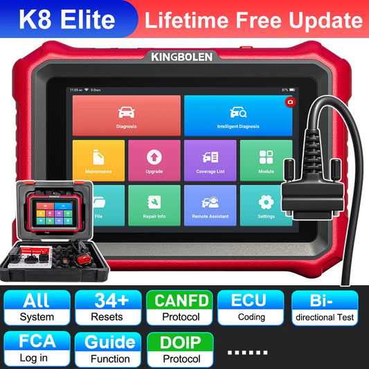 Kingbolen K8 Pro Elite Car Diagnostic Tool With Bi Directional