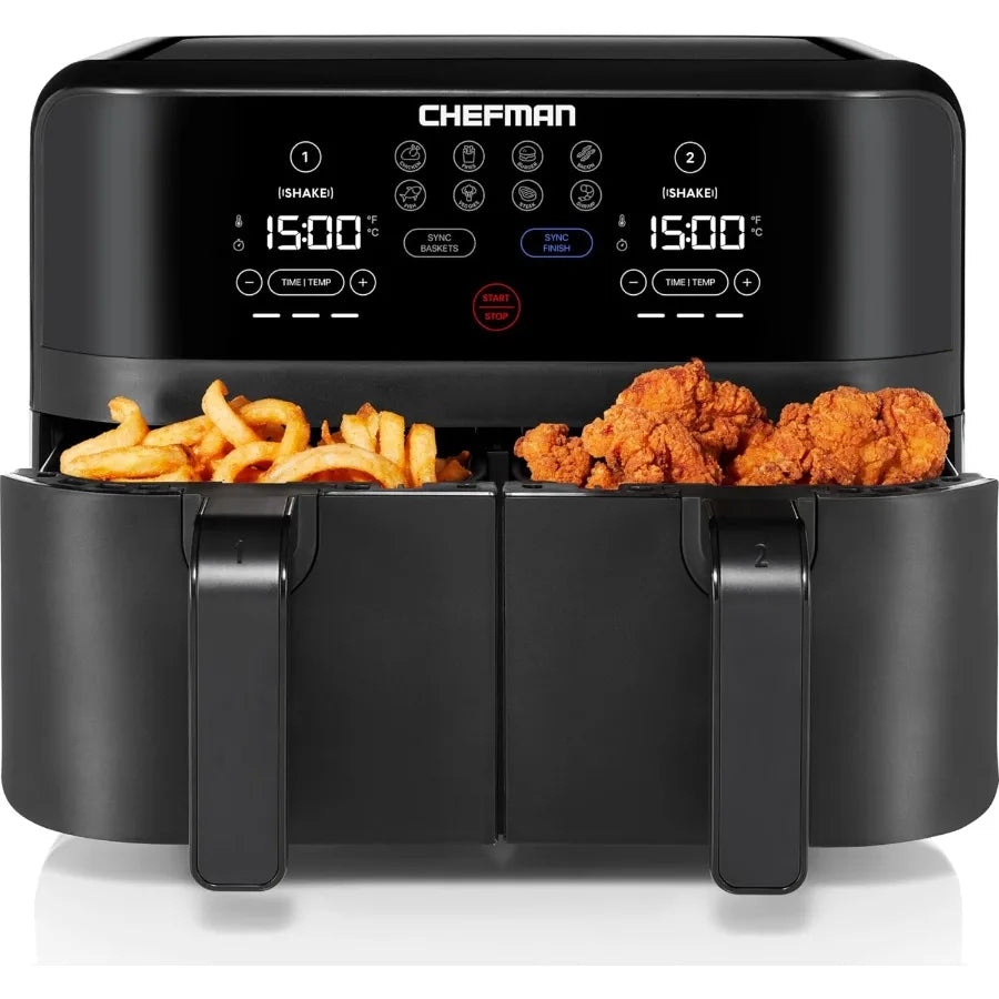 LISM TurboFry Touch Dual Air Fryer With Dual Baskets