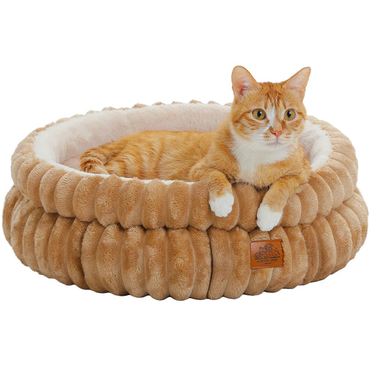 PAWZ Road Dog Bed Indoor Round Washable Corduroy Anti Slip