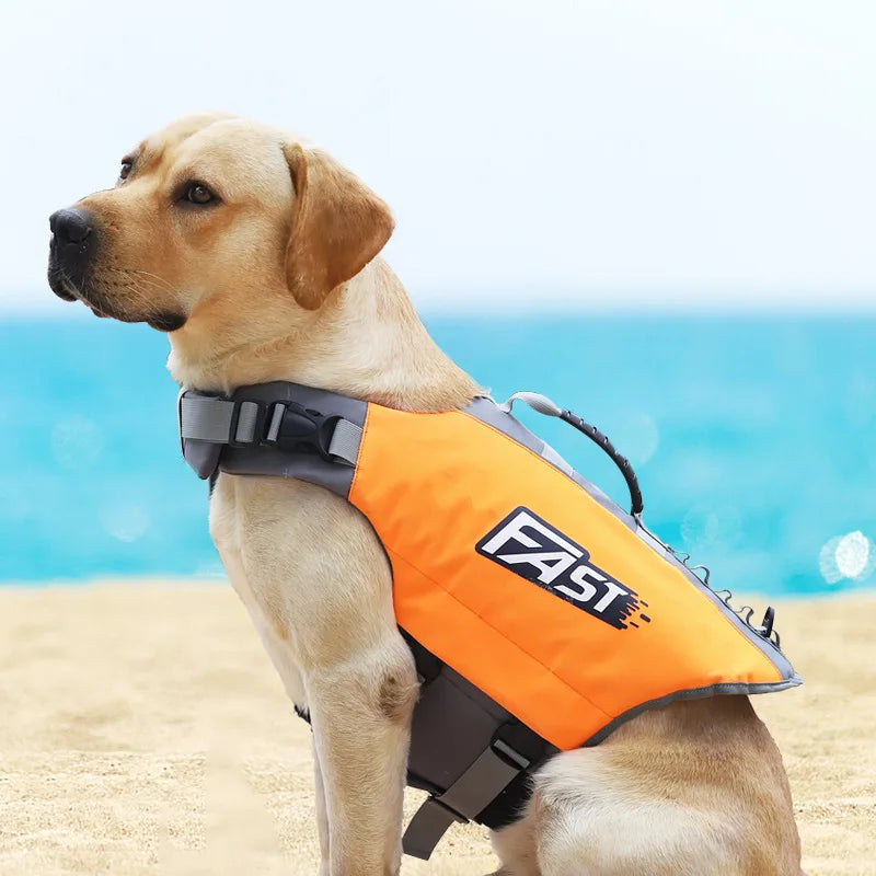 Dog Life Jacket Safety Vest Reflective Adjustable For Pool Surfing