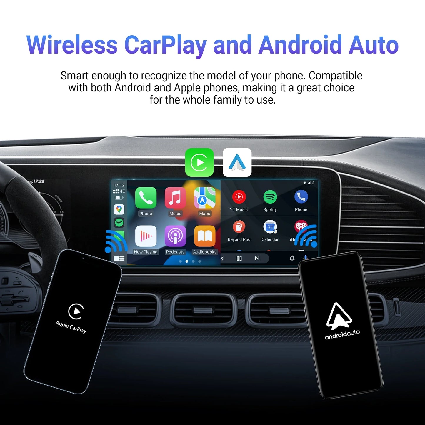 OTTOCAST Play2Video Pro Wireless CarPlay Android Auto Adapter