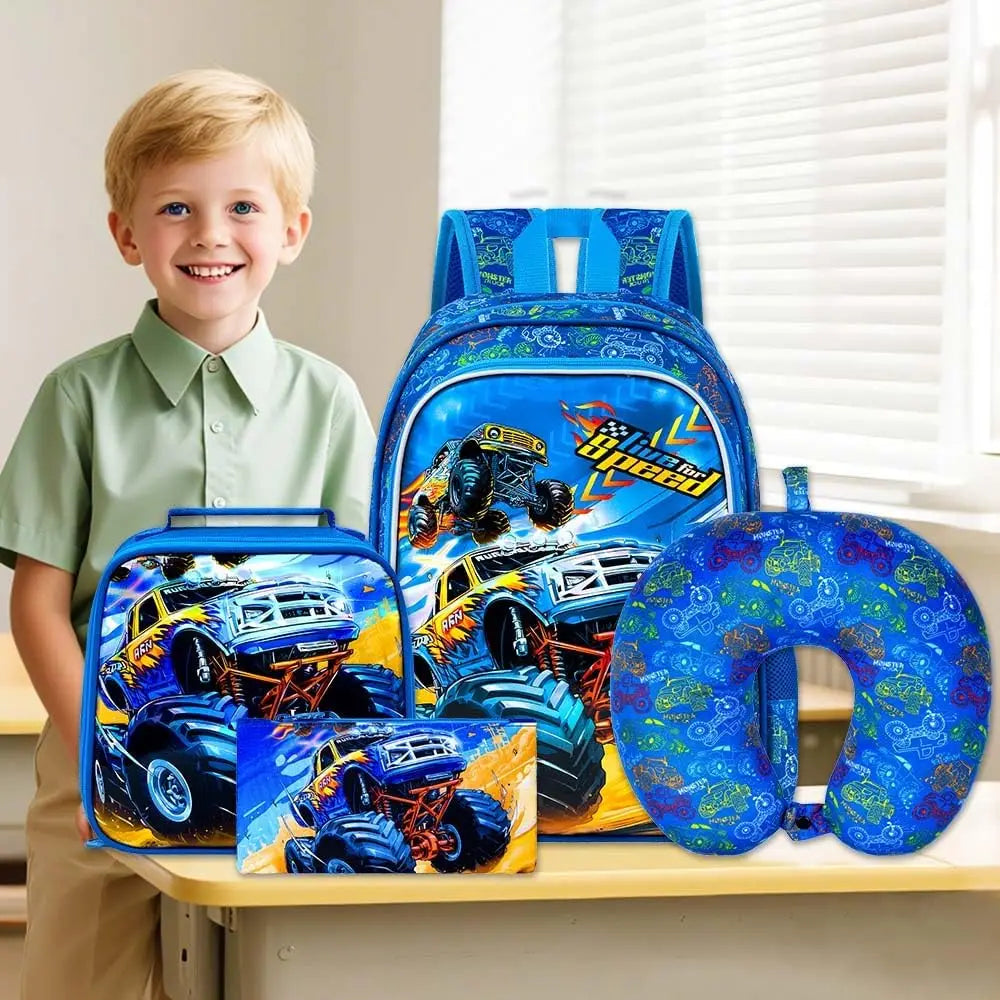 Caster Kids Rolling Suitcase With Cute Wheels Travel Carry On