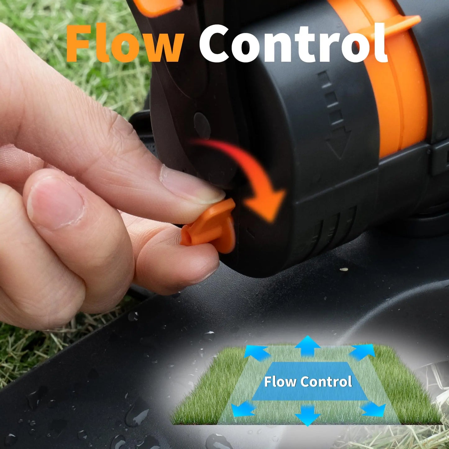 Mini Oscillating Sprinkler 16 Hole Rotating Lawn Irrigation System