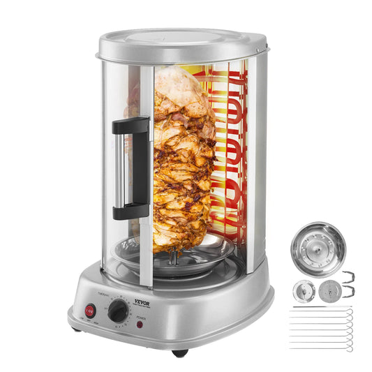 Shawarma Grill Machine Electric Stainless Steel Gyro Rotisserie Oven