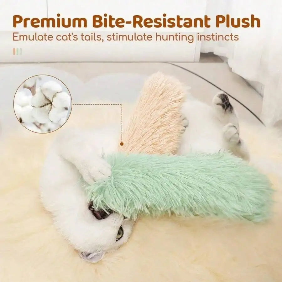 Cat Toys 3 Pack Soft Plush Kicker Catnip Interactive Indoor Toys