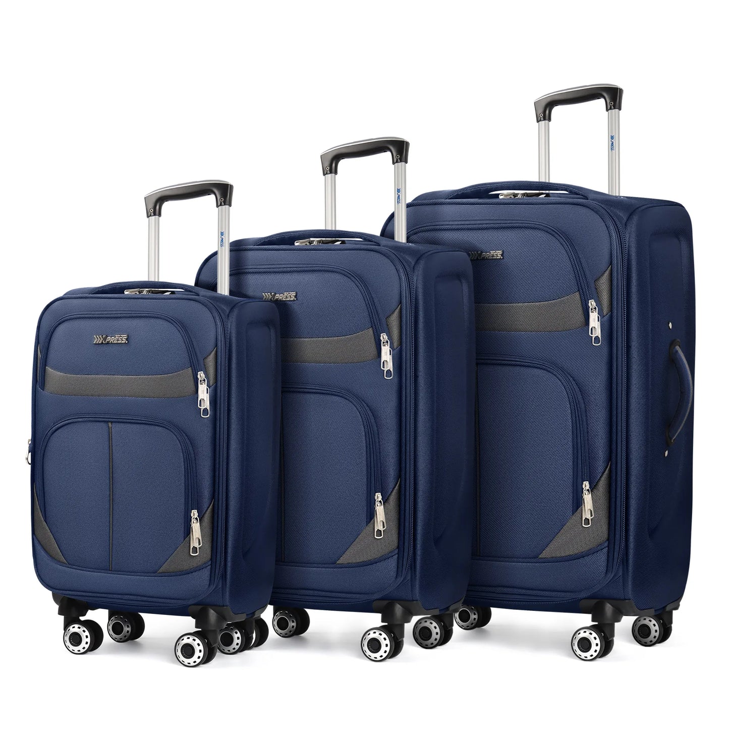 New York XPress Expandable Luggage Set 3 Piece Spinner