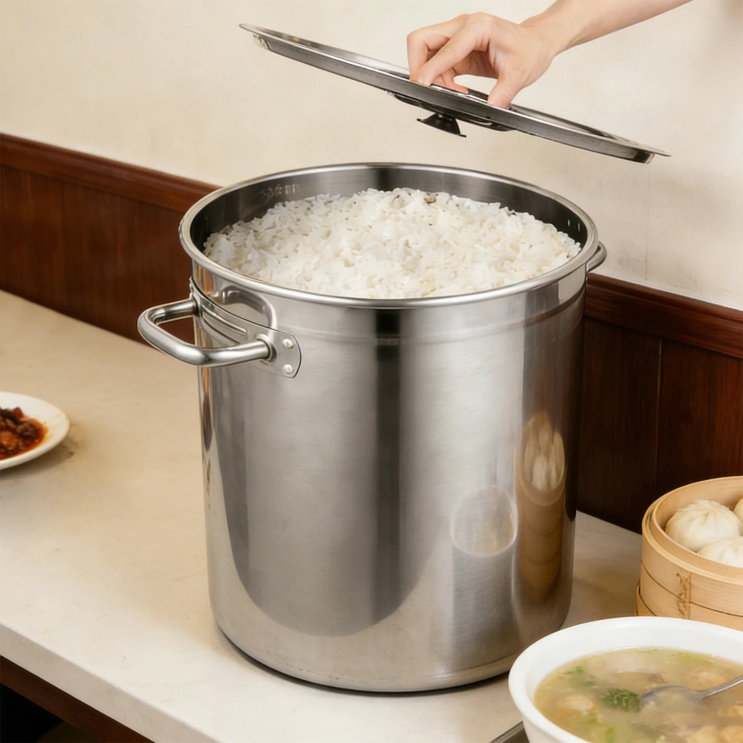 Stainless Steel Stockpot With Lid For Canning And Induction Cooking