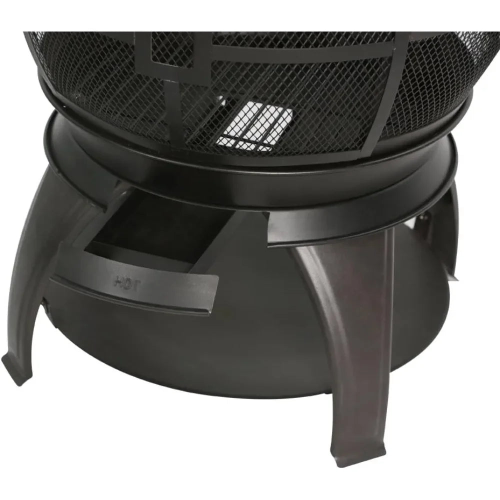 Wood Burning Chiminea Outdoor Fire Pit For Backyard Patio