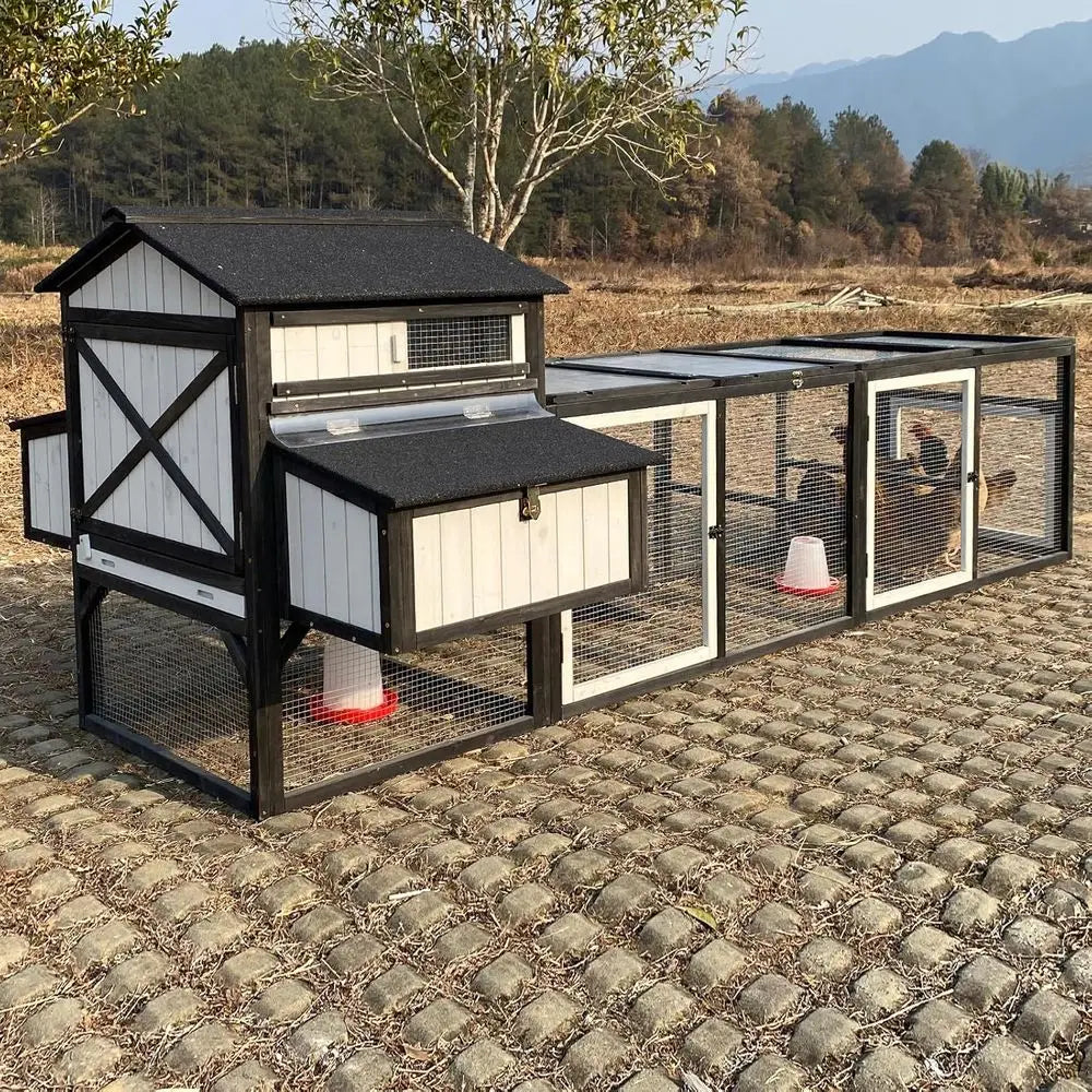 Chicken Coop With 4 Nesting Boxes Removable Tray UV Roof