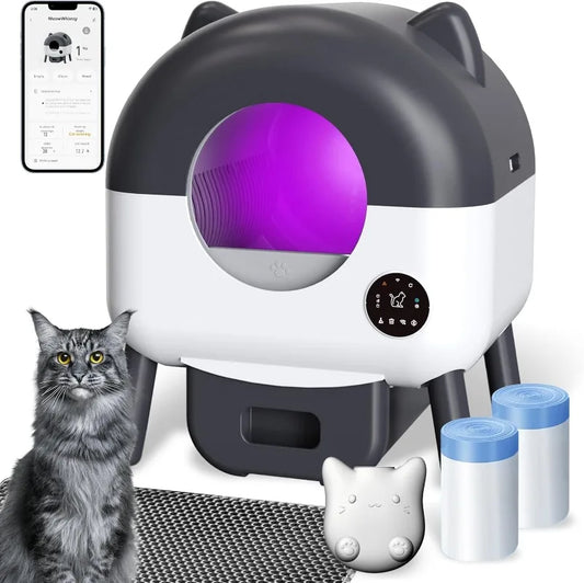 MeowWhimsy Automatic Self Cleaning Litter Box S7 For Cats