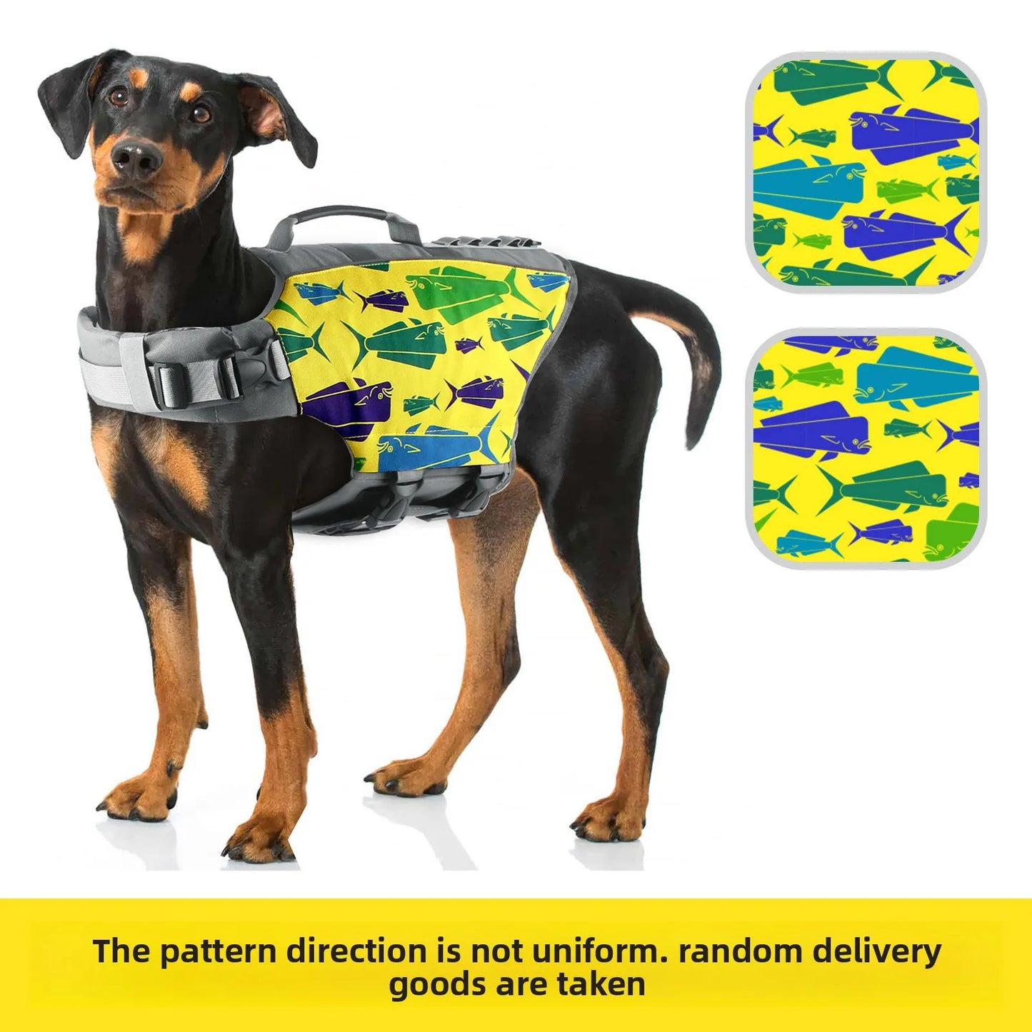 Dog Swimming Life Vest Safety Jacket Reflective Adjustable