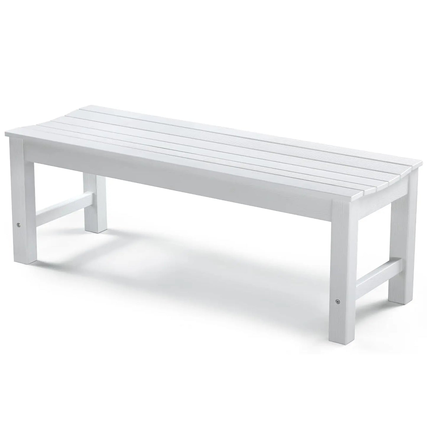 YTYIN All Weather Outdoor Bench 2 Person Poly Lumber 800lb