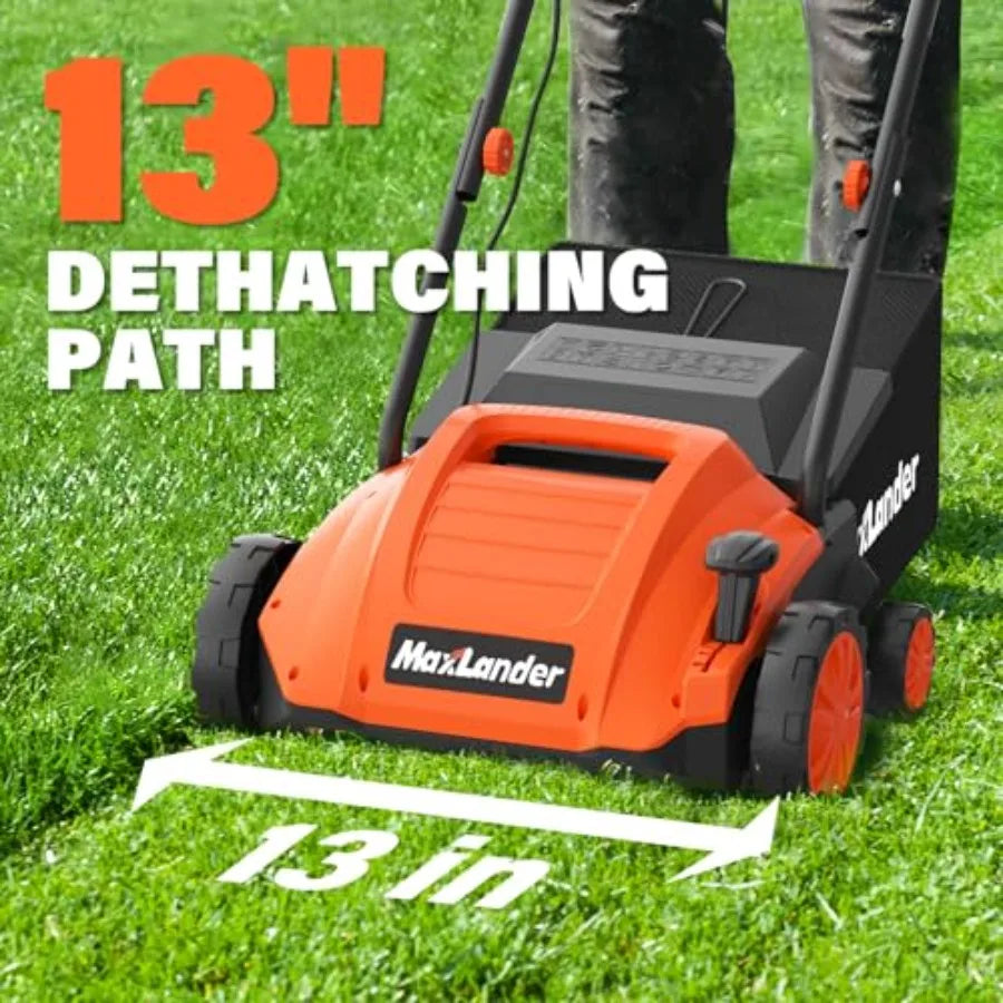 YAO HUI HUANG Electric Dethatcher Scarifier 2 in 1 Lawn