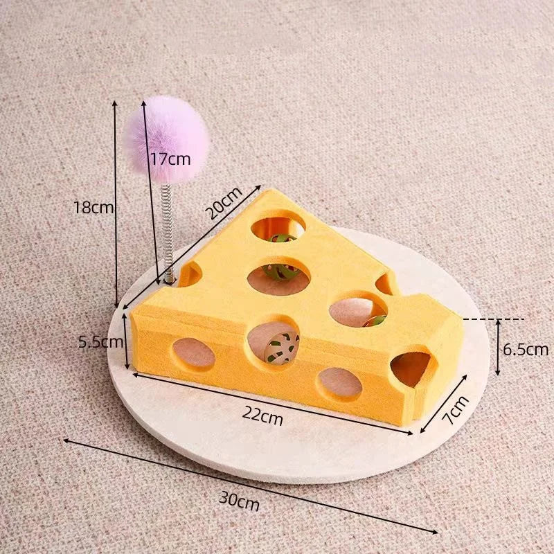 Interactive Cat Maze Puzzle Toy With Bell Balls For Kitten