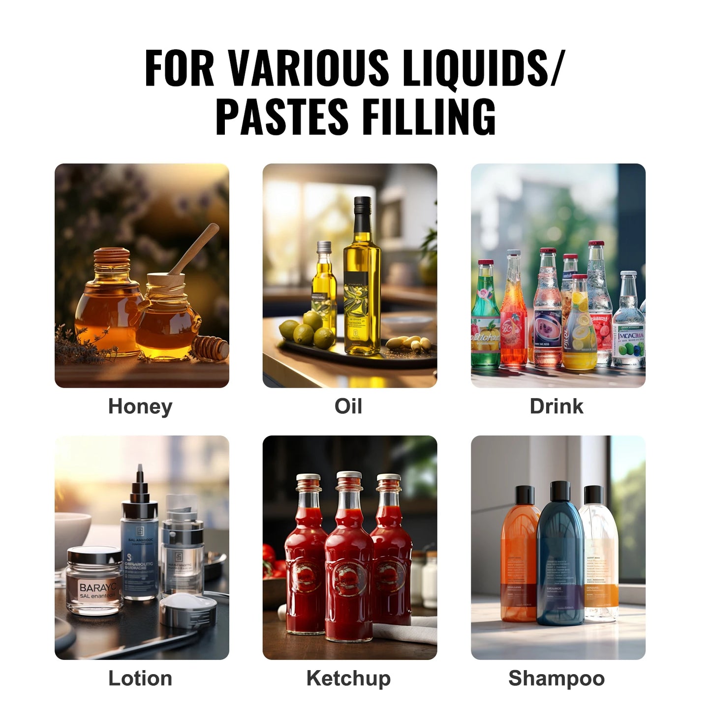 VEVOR A03 Manual Liquid Filling Machine For Bottles