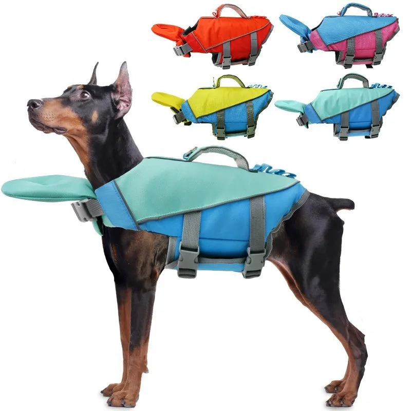 Dog Life Jacket For Summer Swimming Safety Vest For Pool Or Surfing