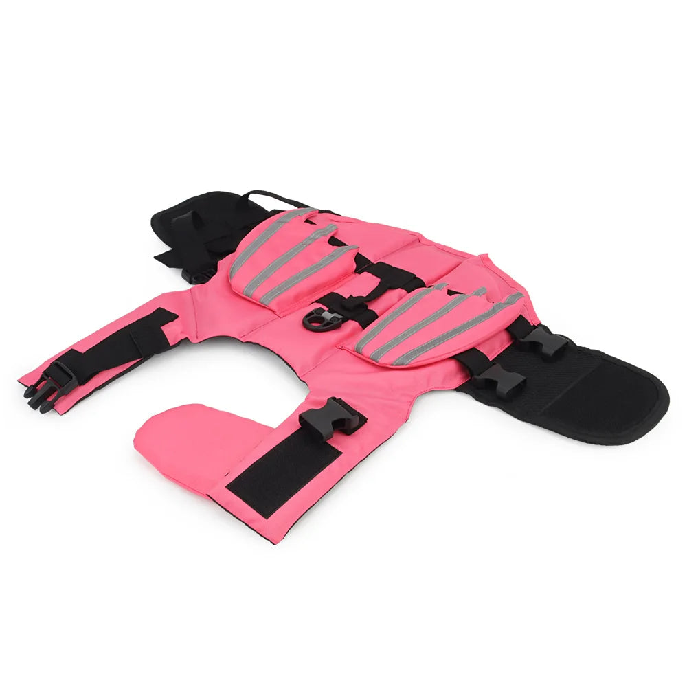 Dog Reflective Wing Life Jacket Vest for Summer Swimwear