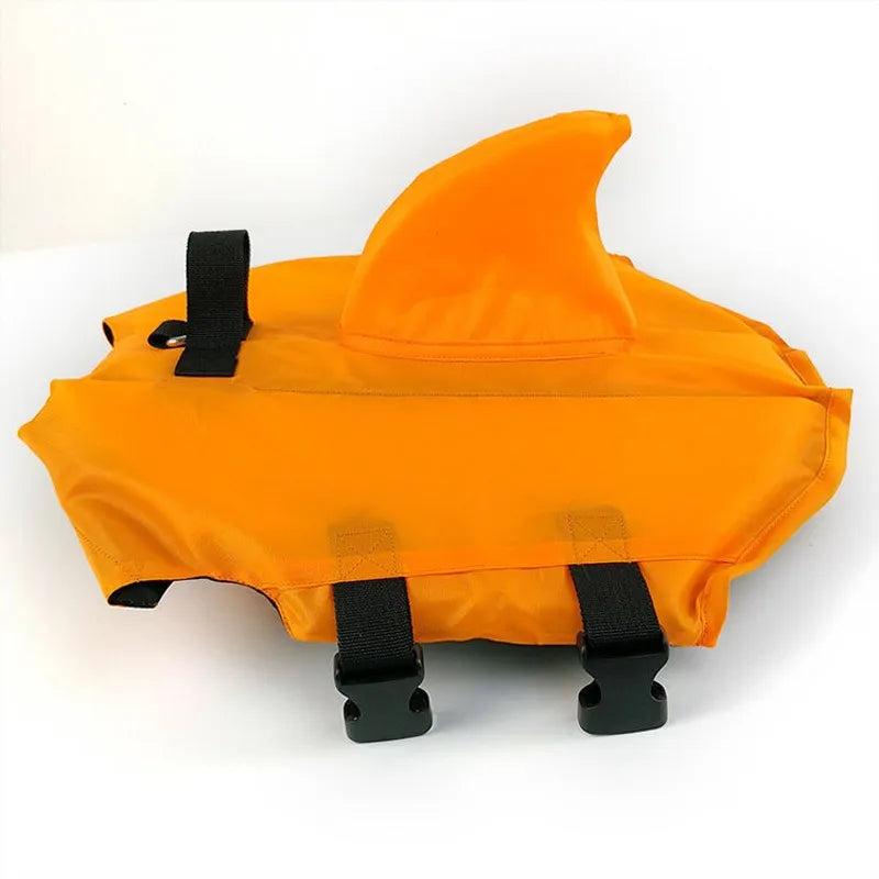 Dog Life Vest Summer Adjustable Pet Shark Swimsuit Buoyancy Jacket