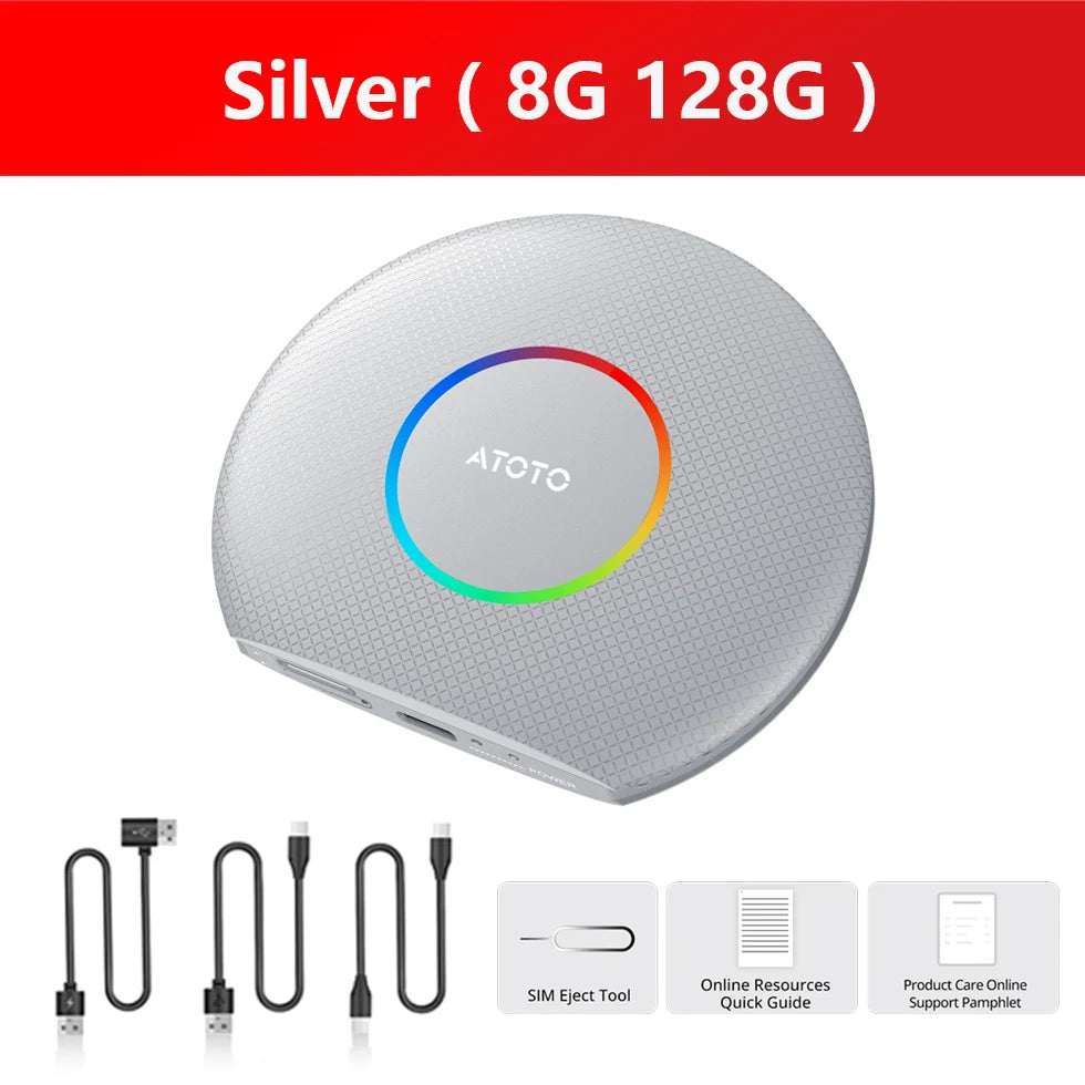 ATOTO Wireless Apple CarPlay Adapter for Android Auto USB Bluetooth